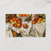 Paul Cezanne Apples Orange Impressionismus Visitenkarte (Rückseite)