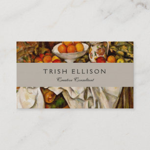 Paul Cezanne Apples Orange Impressionismus Visitenkarte