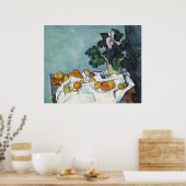 Paul Cézanne Apples und ein Pot von Primroses Poster (Küche)