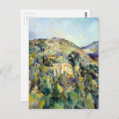 Paul Cezanne Aussicht auf die Domaine Saint-Joseph Postkarte (Vorne/Hinten)