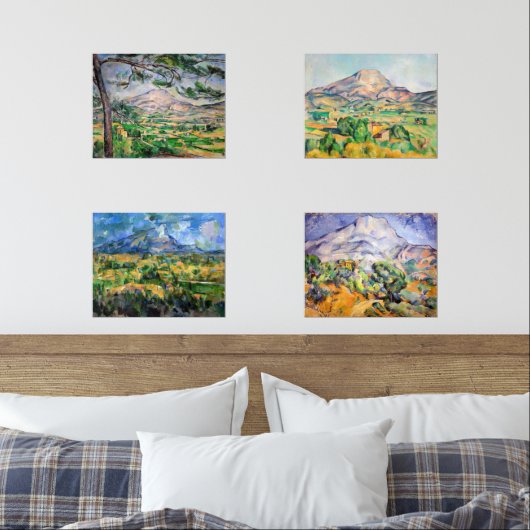 Paul Cezanne - Auswahl Mont Sainte-Victoire Bilderwand Sets (Schlafzimmer)