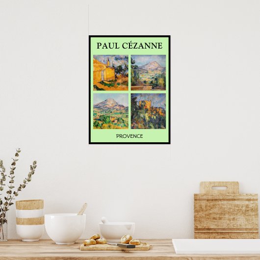 Paul Cezanne - Auswahl von landschaftlichen Meiste Poster (Küche)