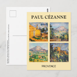 Paul Cezanne - Auswahl von landschaftlichen Meiste Postkarte