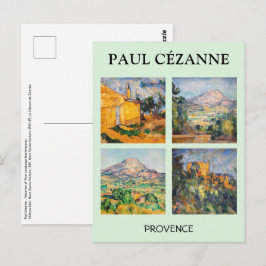 Paul Cezanne - Auswahl von landschaftlichen Meiste Postkarte