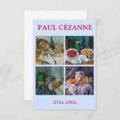 Paul Cezanne - Auswahl von Stillleben-Meisterwerke Dankeskarte (Vorne/Hinten)
