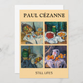 Paul Cezanne - Auswahl von Stillleben-Meisterwerke Einladung (Vorne/Hinten)