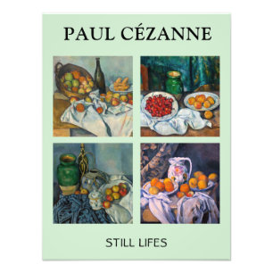 Paul Cezanne - Auswahl von Stillleben-Meisterwerke Fotodruck