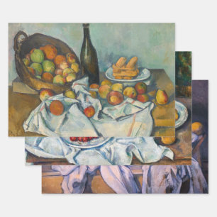 Paul Cezanne - Auswahl von Stillleben-Meisterwerke Geschenkpapier Set