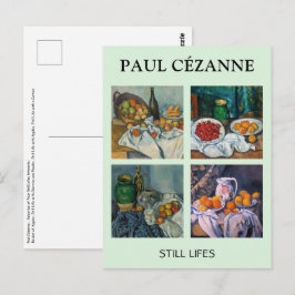 Paul Cezanne - Auswahl von Stillleben-Meisterwerke Postkarte