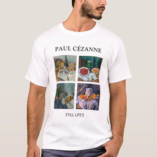 Paul Cezanne - Auswahl von Stillleben-Meisterwerke T-Shirt (Vorderseite)