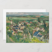Paul Cezanne - Auvers, Panoramasicht Einladung (Vorne/Hinten)