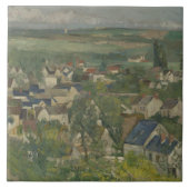 Paul Cezanne - Auvers, Panoramasicht Fliese (Vorderseite)