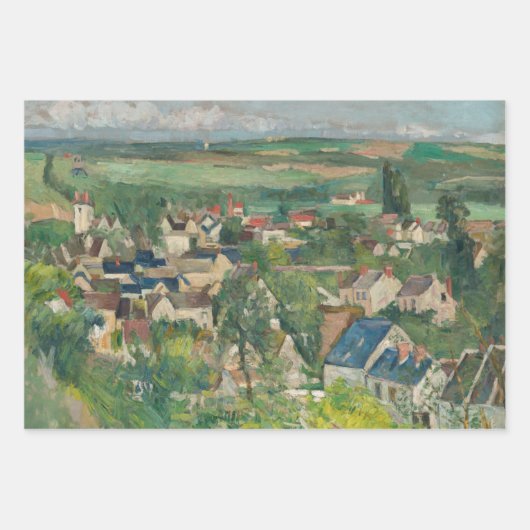 Paul Cezanne - Auvers, Panoramasicht Geschenkpapier Set (Vorderseite 3)