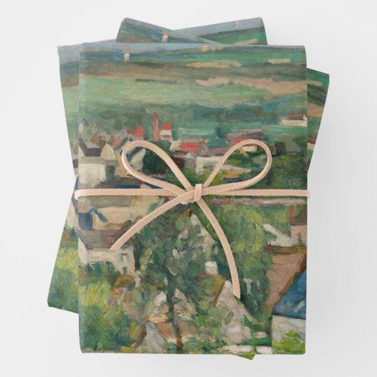 Paul Cezanne - Auvers, Panoramasicht Geschenkpapier Set (Beispiel)