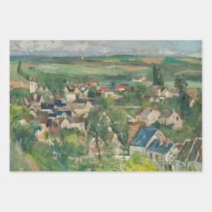 Paul Cezanne - Auvers, Panoramasicht Geschenkpapier Set