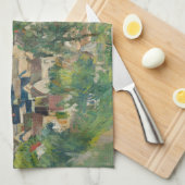 Paul Cezanne - Auvers, Panoramasicht Geschirrtuch (Viertel Falte)