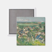 Paul Cezanne - Auvers, Panoramasicht Magnet (Vorderseite/Rückseite)