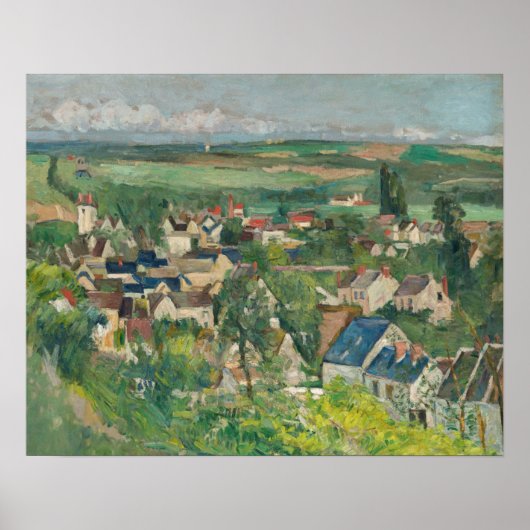 Paul Cezanne - Auvers, Panoramasicht Poster (Vorne)