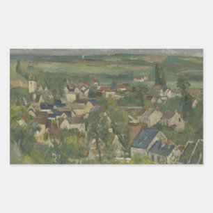 Paul Cezanne - Auvers, Panoramasicht Rechteckiger Aufkleber