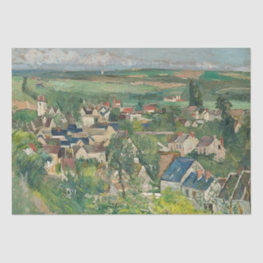 Paul Cezanne - Auvers, Panoramasicht Seidenpapier (Vorderseite)