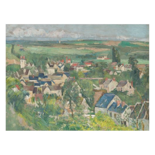 Paul Cezanne - Auvers, Panoramasicht Tischdecke (Vorderseite (Horizontal))