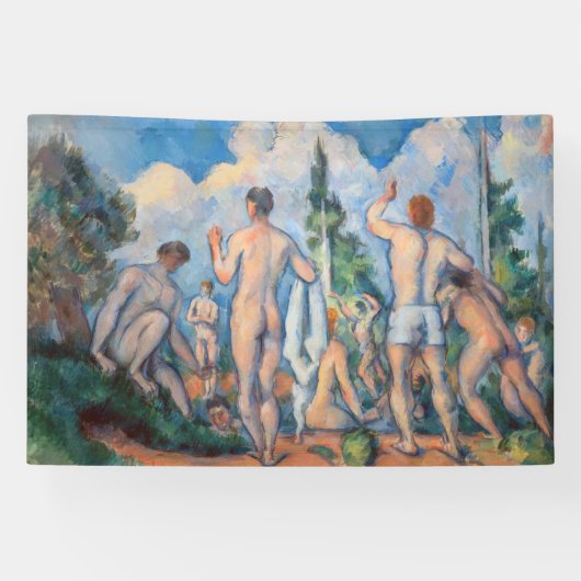 Paul Cezanne - Badende Banner (Horizontal)