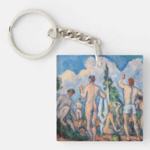 Paul Cezanne - Badende Schlüsselanhänger