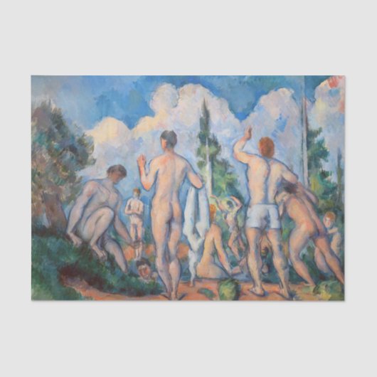 Paul Cezanne - Badende Seidenpapier (Vorderseite)