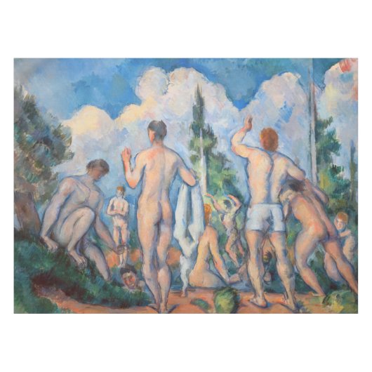 Paul Cezanne - Badende Tischdecke (Vorderseite (Horizontal))