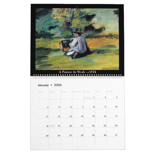 Paul Cezanne Band 1 Kalender (Jan 2026)