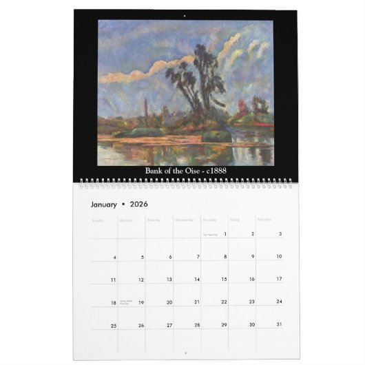 Paul Cezanne Band 4 Kalender (Jan 2026)