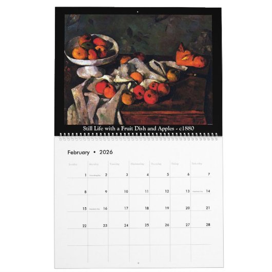 Paul Cezanne Band 7 Kalender (Feb 2026)