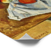 Paul Cezanne - "Basket of Apples Still Life Print" Poster (Ecke)