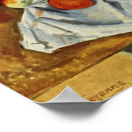 Paul Cezanne - "Basket of Apples Still Life Print" Poster (Ecke)