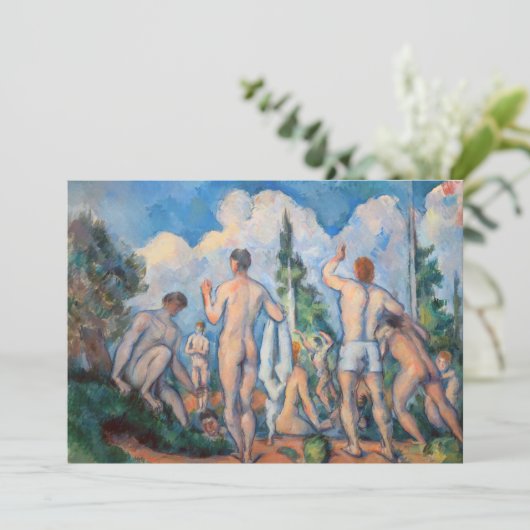 Paul Cezanne - Bathers Dankeskarte (Stehend Vorderseite)