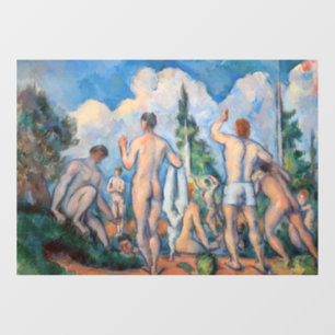 Paul Cezanne - Bathers Fensteraufkleber