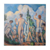 Paul Cezanne - Bathers Fliese (Vorderseite)