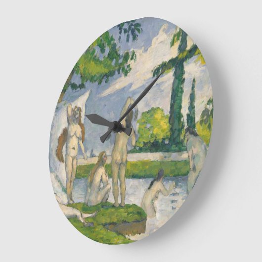 Paul Cezanne | Bathers Große Wanduhr (Winkel)