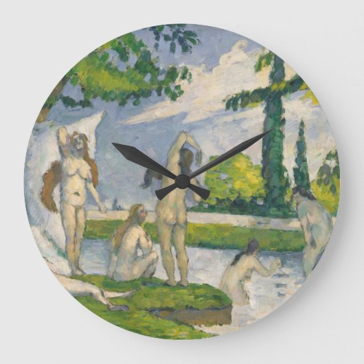 Paul Cezanne | Bathers Große Wanduhr (Vorderseite)