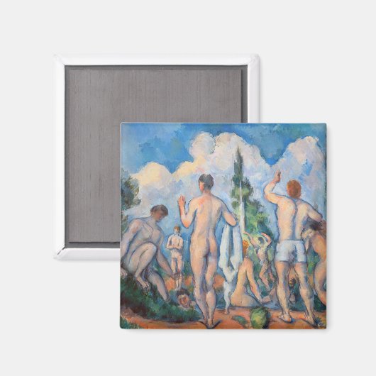 Paul Cezanne - Bathers Magnet (Vorderseite/Rückseite)