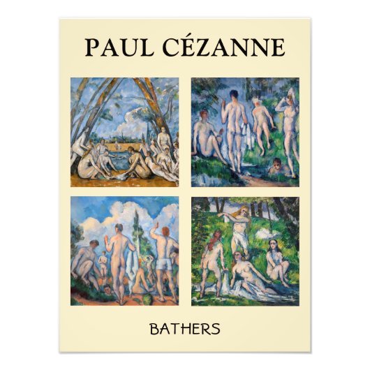 Paul Cezanne - Bathers Masterpiece Selection Fotodruck (Vorne)