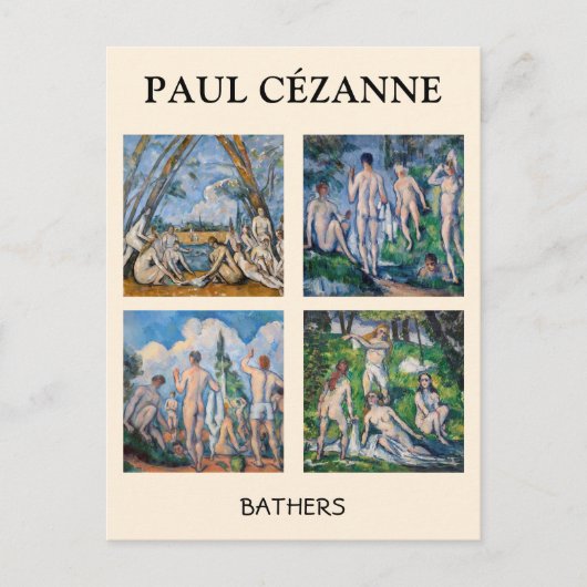 Paul Cezanne - Bathers Masterpiece Selection Postkarte (Vorderseite)