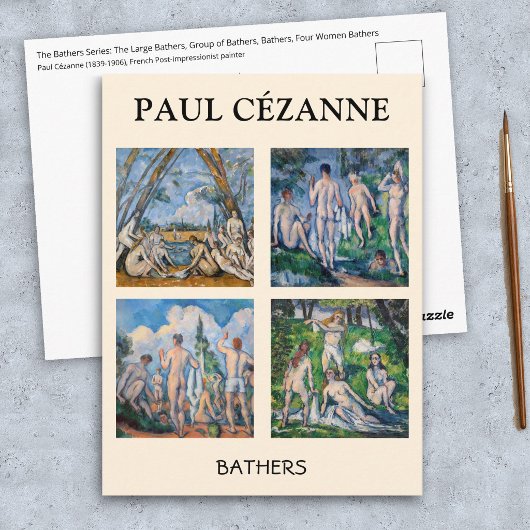 Paul Cezanne - Bathers Masterpiece Selection Postkarte