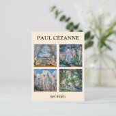 Paul Cezanne - Bathers Masterpiece Selection Postkarte (Stehend Vorderseite)