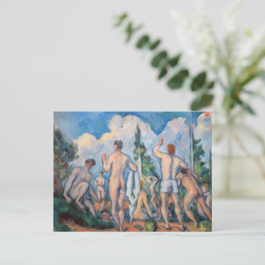 Paul Cezanne - Bathers Postkarte (Stehend Vorderseite)