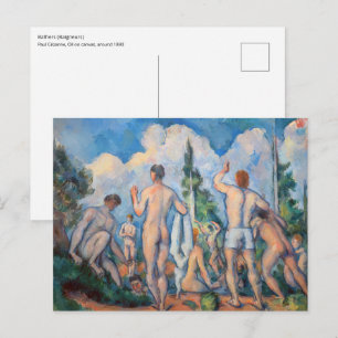 Paul Cezanne - Bathers Postkarte