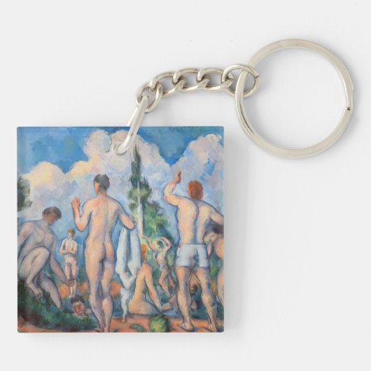Paul Cezanne - Bathers Schlüsselanhänger (Rückseite)