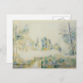 Paul Cezanne - Bäume am Wasser Postkarte (Vorne/Hinten)