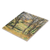 Paul Cezanne - Bäume und Häuser Fliese (Seite)