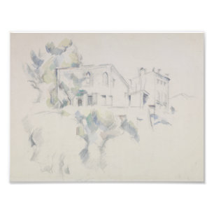 Paul Cezanne - Blick auf das Schloss Noir Fotodruck